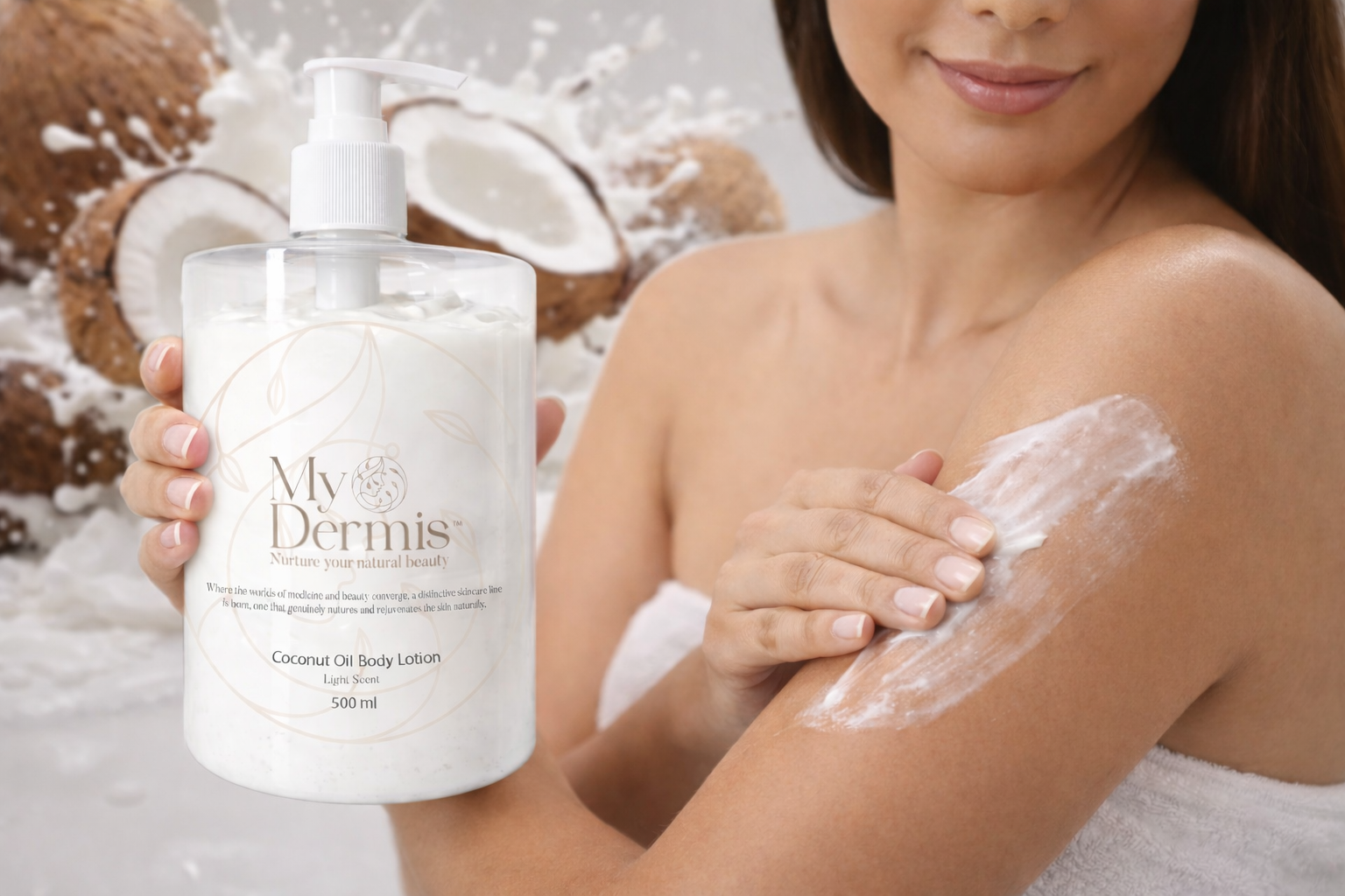 woman with product